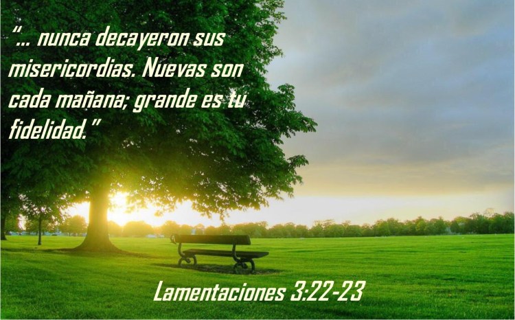 Lamentaciones 3.22-23