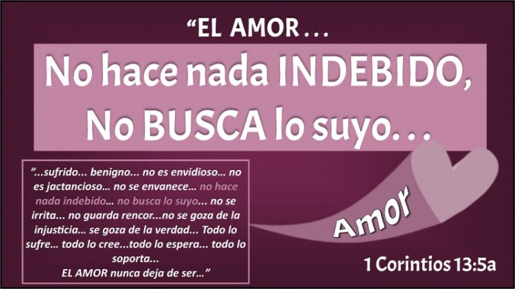 1 Corintios 13.5a