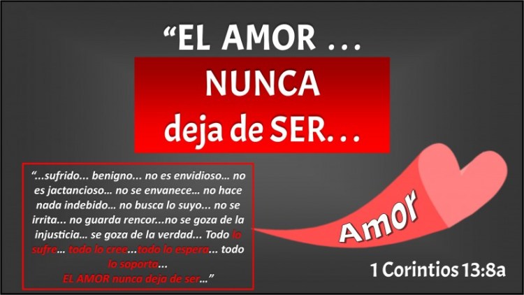 1 Corintios 13.8a