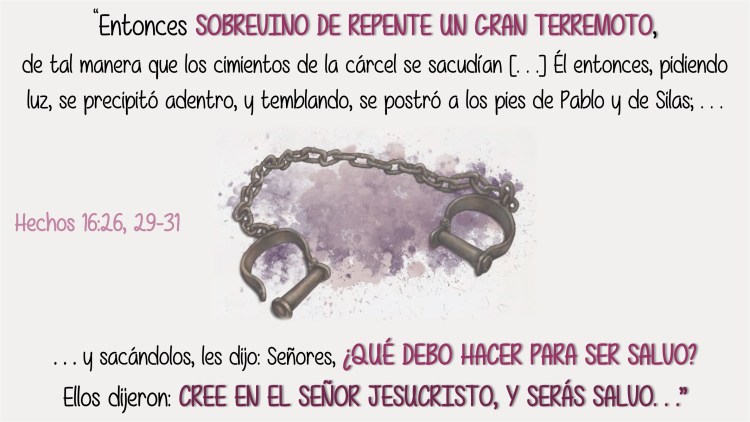 Hechos 16.26, 29-31